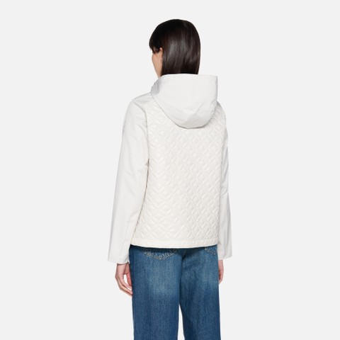 Short parka SPHERICA WOMAN Moonbeam - image number 3 | GEOX