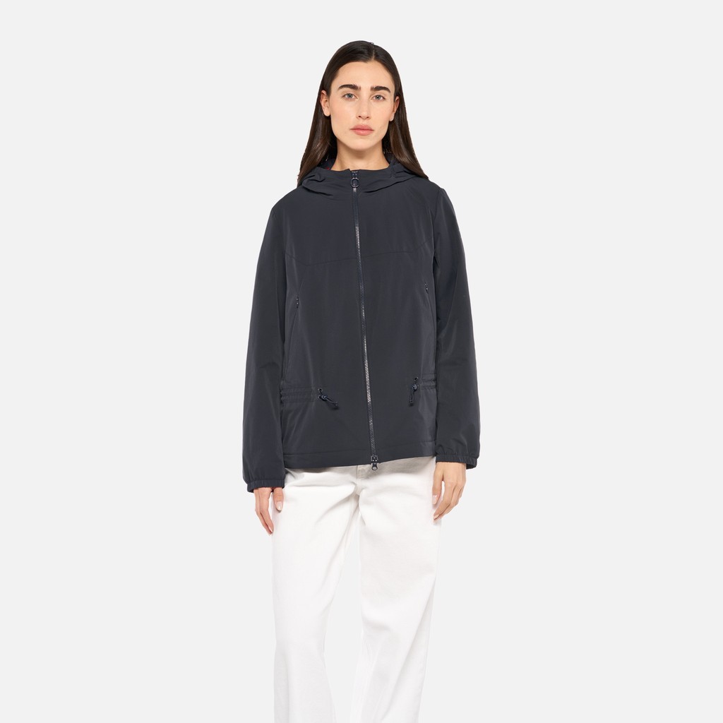 Parka court SPHERICA FEMME Bleu nuit - image number 1 | GEOX