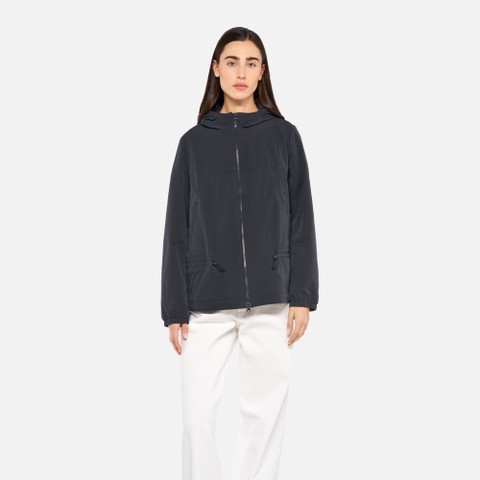 Parka court SPHERICA FEMME Bleu nuit - image number 1 | GEOX