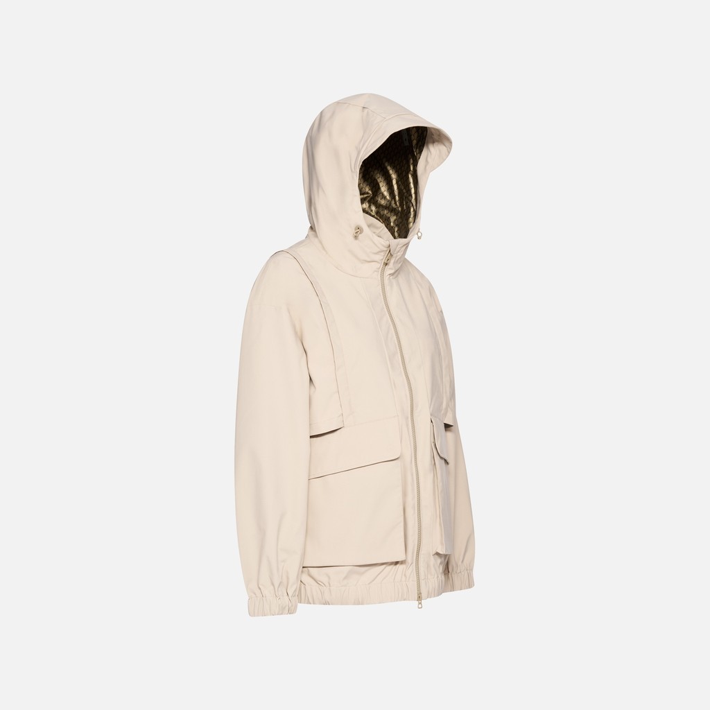 Parka court IRIDEA FEMME Sable - image number 5 | GEOX