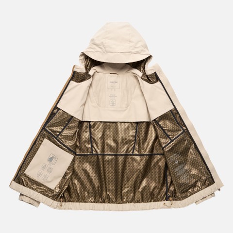 Short parka IRIDEA WOMAN Oxford tan - image number 9 | GEOX