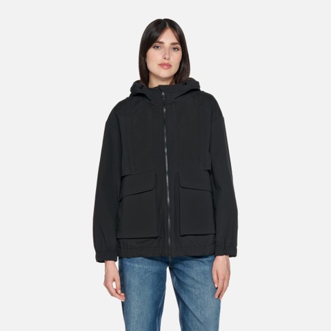 Short parka IRIDEA WOMAN Black - image number 1 | GEOX