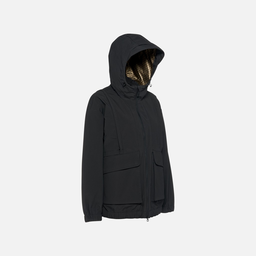 Short parka IRIDEA WOMAN Black - image number 5 | GEOX