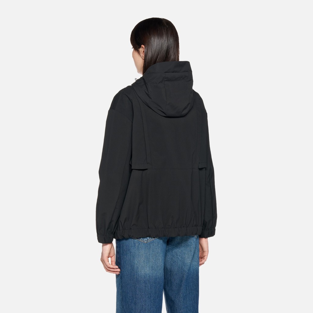 Short parka IRIDEA WOMAN Black - image number 2 | GEOX