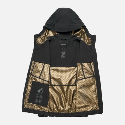 Short parka IRIDEA WOMAN Black - image number 9 | GEOX