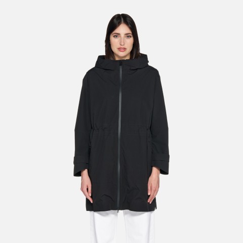 Waterproof jacket HOARA ABX WOMAN Caviar - image number 1 | GEOX