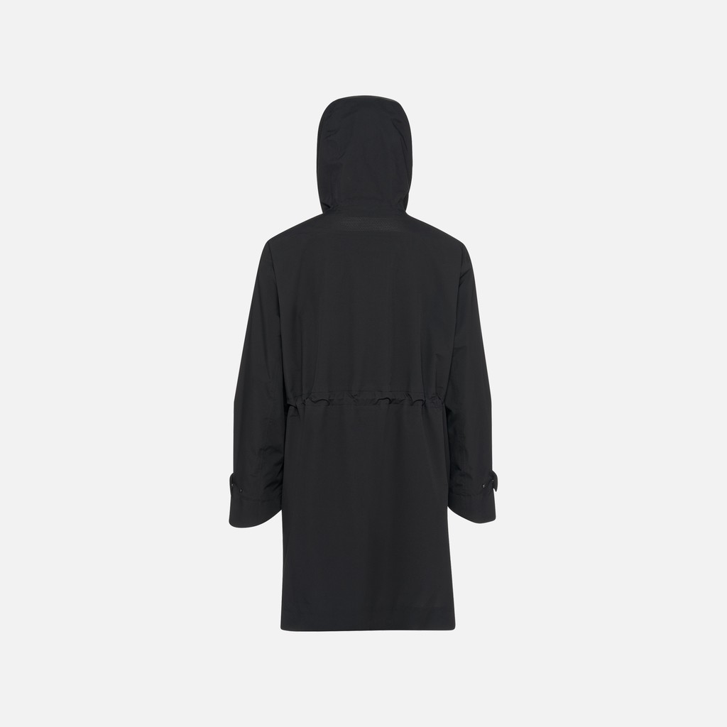 Waterproof jacket HOARA ABX WOMAN Caviar - image number 6 | GEOX