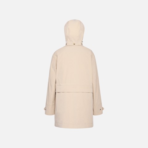 Jacket with hood MANTINEA WOMAN Oxford tan - image number 4 | GEOX