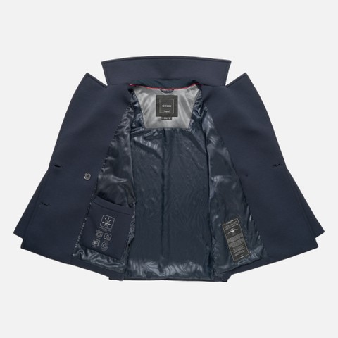 Manteau court GARDENIA FEMME Bleu nuit - image number 7 | GEOX