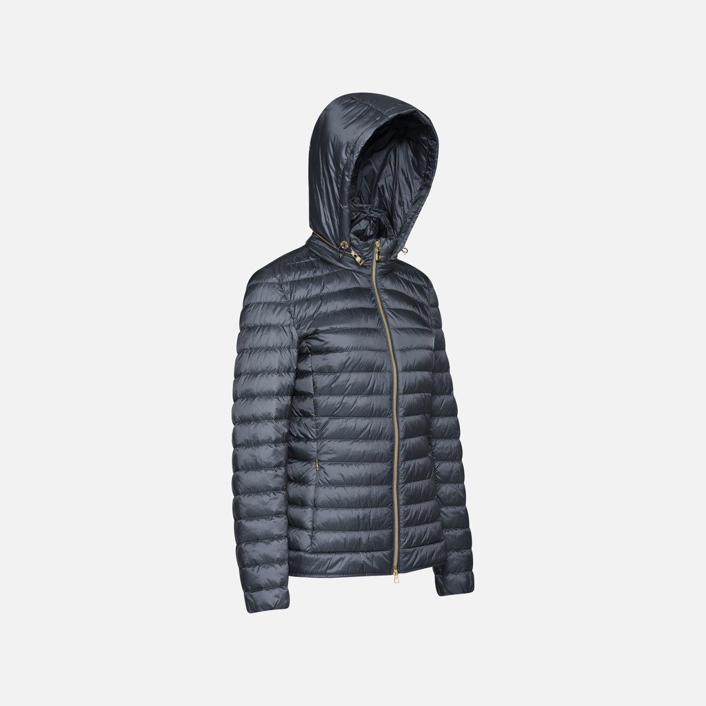 Short down jacket JAYSEN WOMAN Sky captain - image number 1 | GEOX