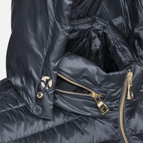 Short down jacket JAYSEN WOMAN Sky captain - image number 4 | GEOX