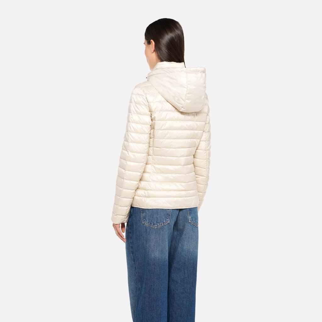 Short down jacket JAYSEN WOMAN Moonbeam - image number 2 | GEOX