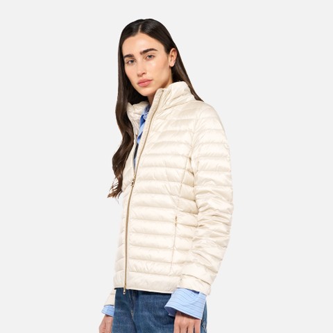 Short down jacket JAYSEN WOMAN Moonbeam - image number 3 | GEOX