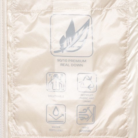 Short down jacket JAYSEN WOMAN Moonbeam - image number 4 | GEOX