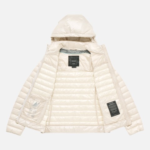 Short down jacket JAYSEN WOMAN Moonbeam - image number 5 | GEOX