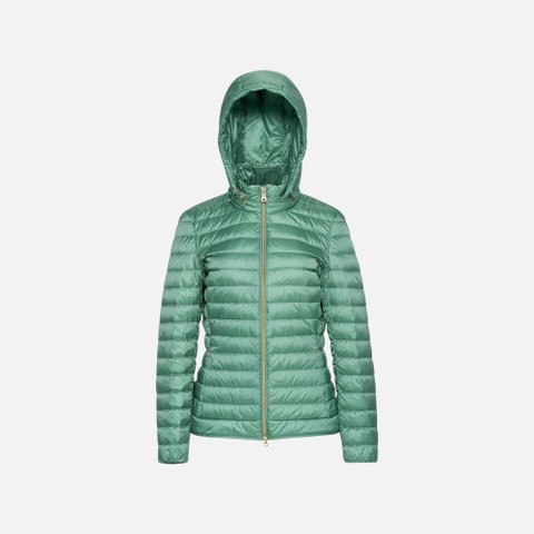 Short down jacket JAYSEN WOMAN Bottle green - image number 3 | GEOX