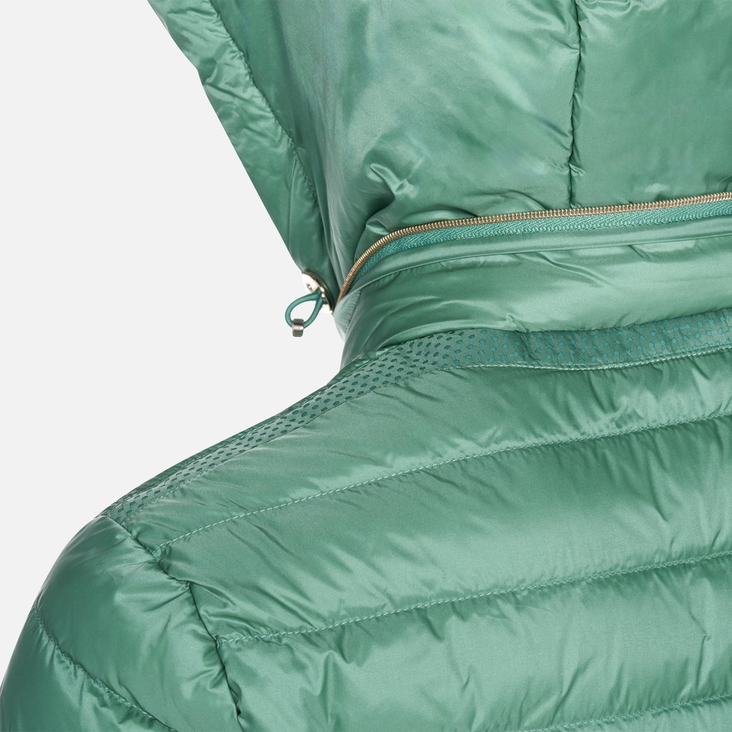Short down jacket JAYSEN WOMAN Bottle green - image number 6 | GEOX