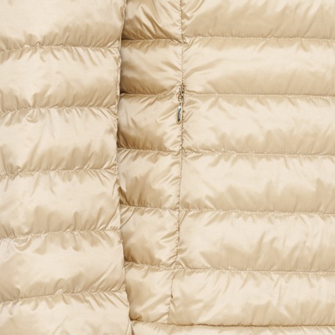 Short down jacket JAYSEN WOMAN Oxford tan - image number 7 | GEOX