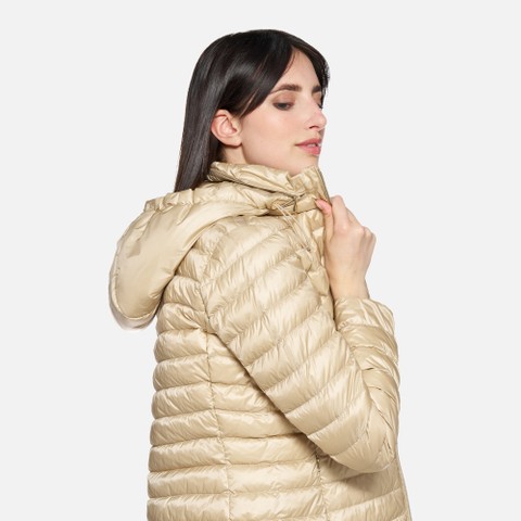 Doudoune courte JAYSEN FEMME Sable - image number 3 | GEOX