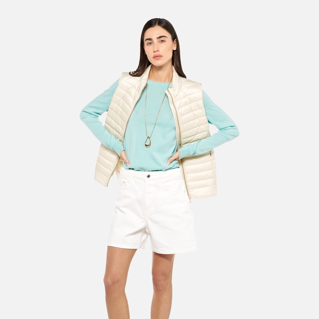 Sleeveless JAYSEN WOMAN Moonbeam - image number 0 | GEOX