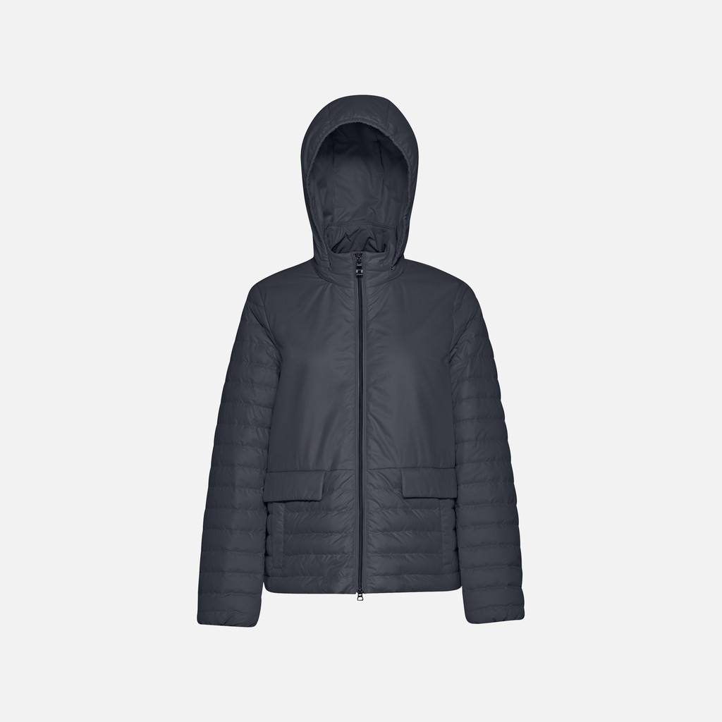 Short down jacket MYLUSE WOMAN Sky captain - image number 0 | GEOX