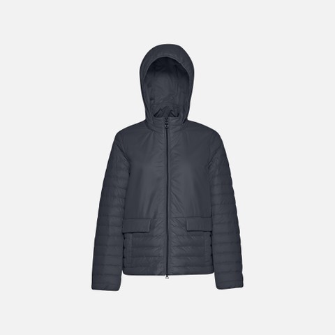 Short down jacket MYLUSE WOMAN Sky captain - image number 0 | GEOX