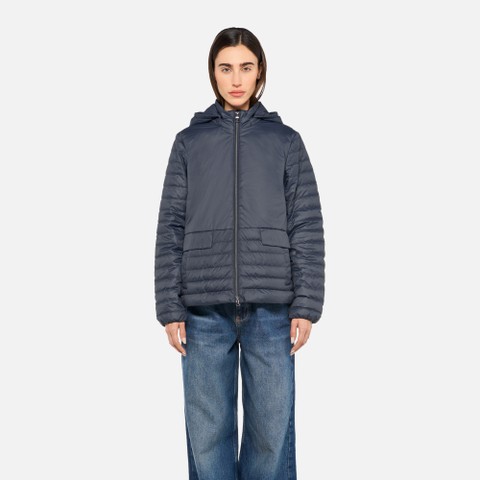 Doudoune courte MYLUSE FEMME Bleu nuit - image number 1 | GEOX