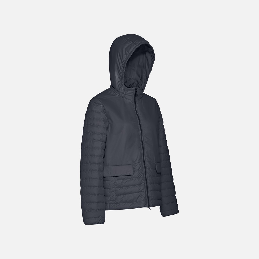 Short down jacket MYLUSE WOMAN Sky captain - image number 1 | GEOX