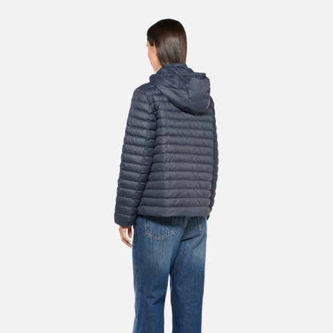 Doudoune courte MYLUSE FEMME Bleu nuit - image number 2 | GEOX