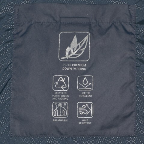 Doudoune courte MYLUSE FEMME Bleu nuit - image number 4 | GEOX