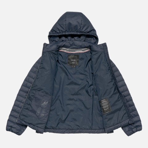 Doudoune courte MYLUSE FEMME Bleu nuit - image number 10 | GEOX