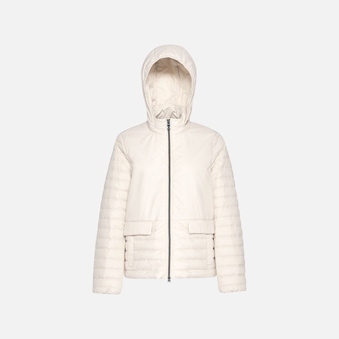 Short down jacket MYLUSE WOMAN Moonbeam | GEOX
