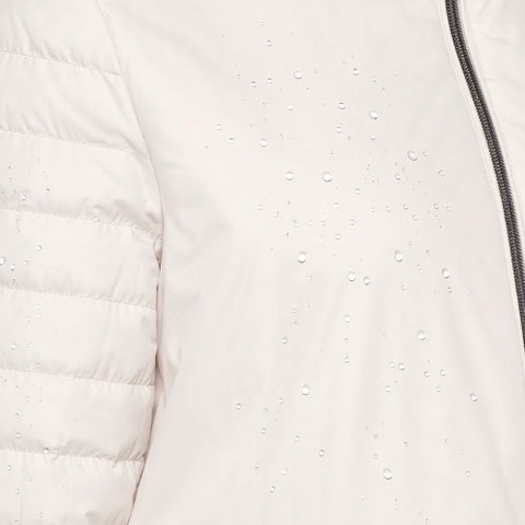 Short down jacket MYLUSE WOMAN Moonbeam - image number 11 | GEOX