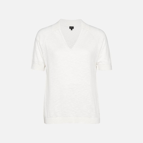 T-shirt KNIT WOMAN White - image number 4 | GEOX
