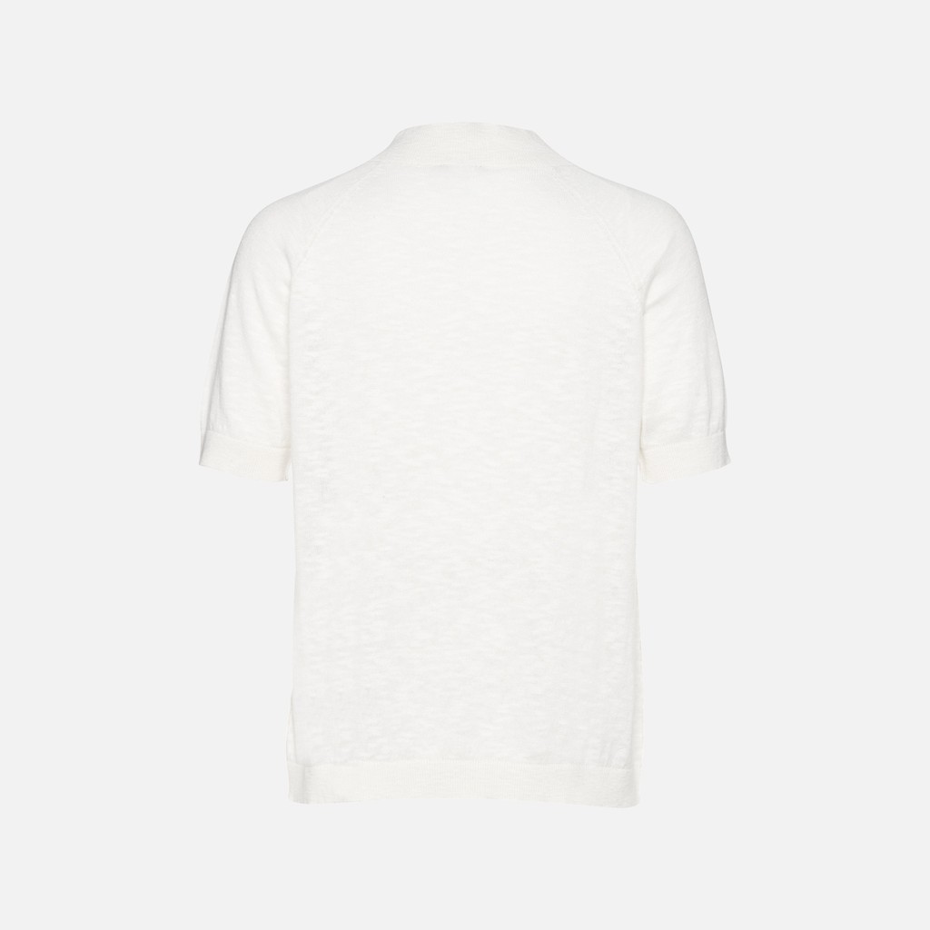 T-shirt KNIT WOMAN White - image number 6 | GEOX