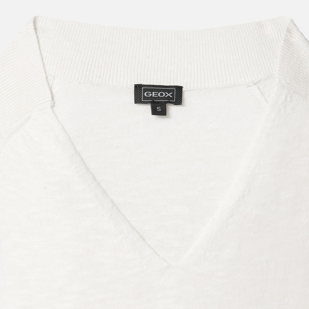 T-shirt KNIT WOMAN White - image number 8 | GEOX