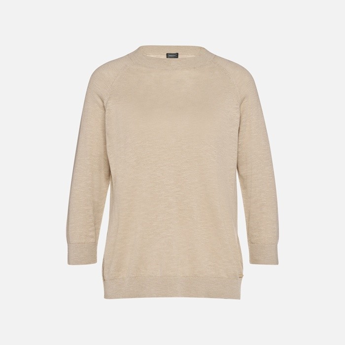 Crew-neck sweater KNIT WOMAN Humus | GEOX