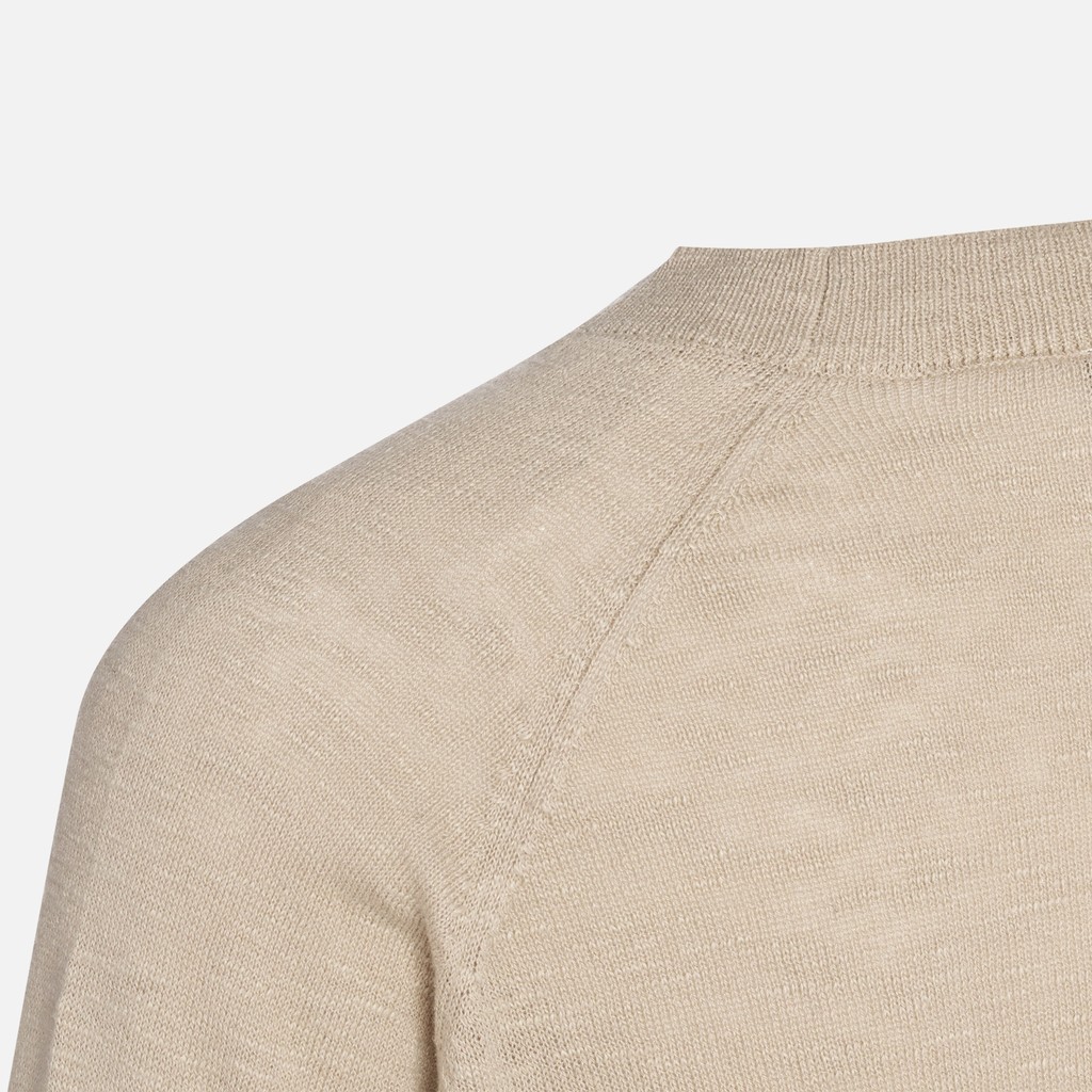 Crew-neck sweater KNIT WOMAN Humus - image number 7 | GEOX