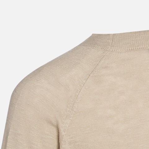 Crew-neck sweater KNIT WOMAN Humus - image number 7 | GEOX