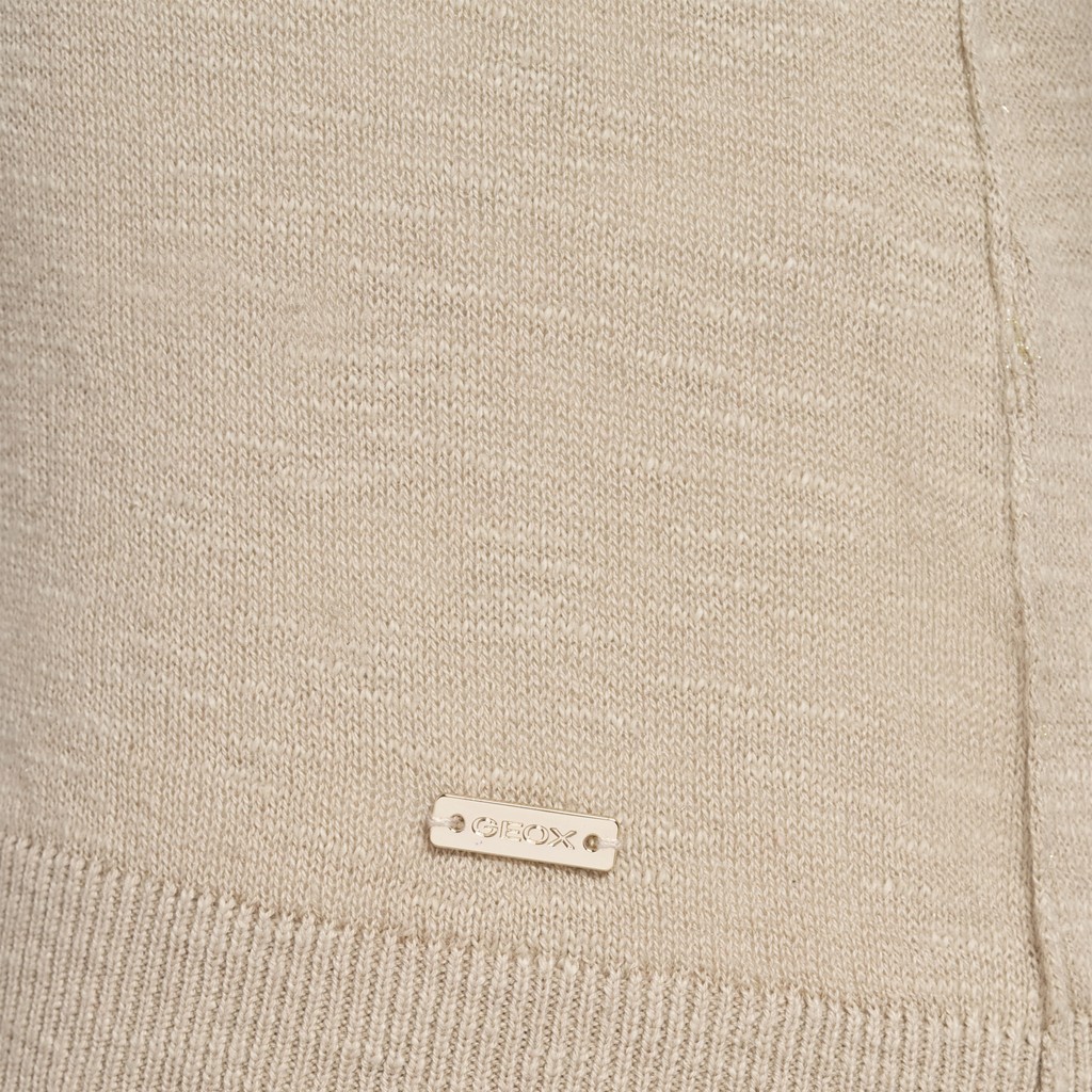 Crew-neck sweater KNIT WOMAN Humus - image number 8 | GEOX