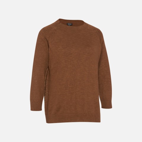 Crew-neck sweater KNIT WOMAN Partridge - image number 5 | GEOX