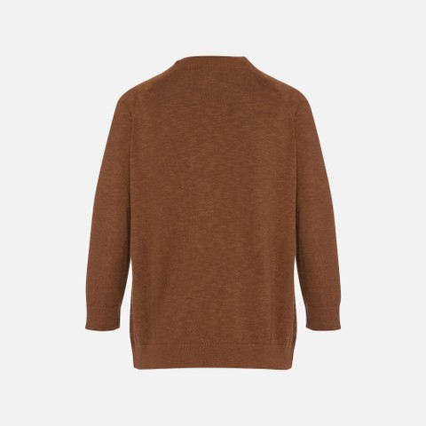Crew-neck sweater KNIT WOMAN Partridge - image number 6 | GEOX