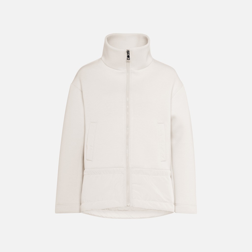 Sudadera SWEATER MUJER Blanco lechoso - image number 4 | GEOX