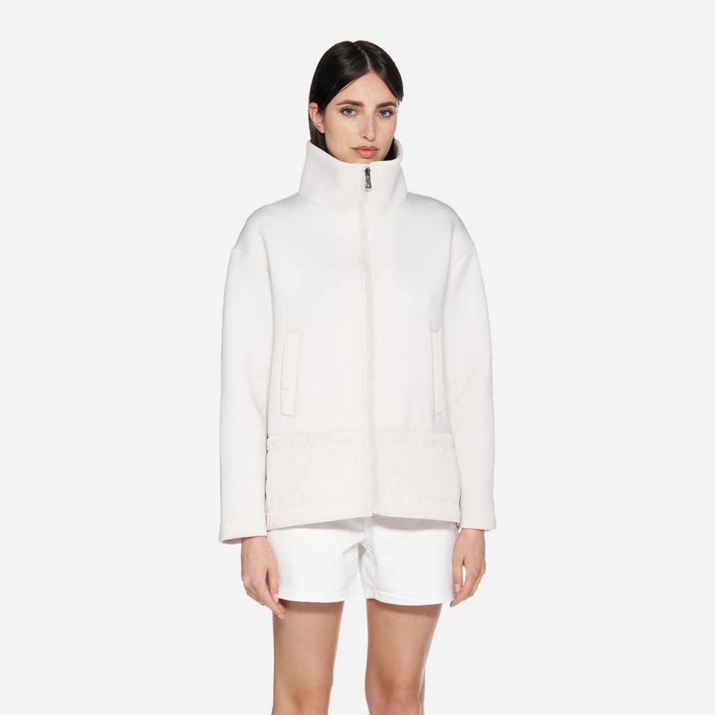 Sudadera SWEATER MUJER Blanco lechoso - image number 1 | GEOX