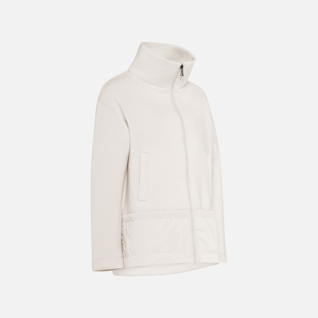 Sudadera SWEATER MUJER Blanco lechoso - image number 5 | GEOX