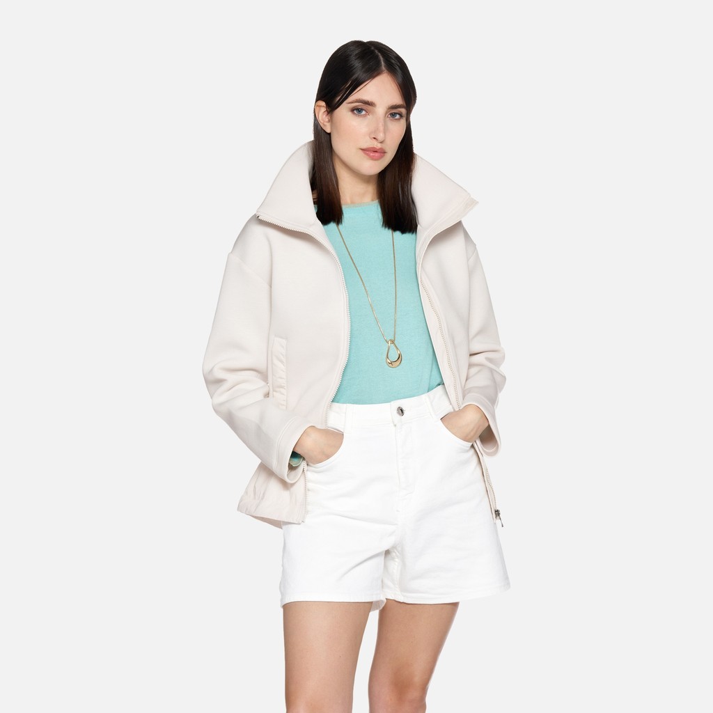 Sudadera SWEATER MUJER Blanco lechoso - image number 0 | GEOX