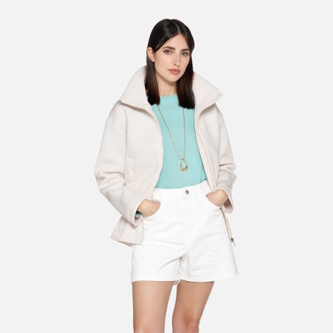 Sudadera SWEATER MUJER Blanco lechoso | GEOX