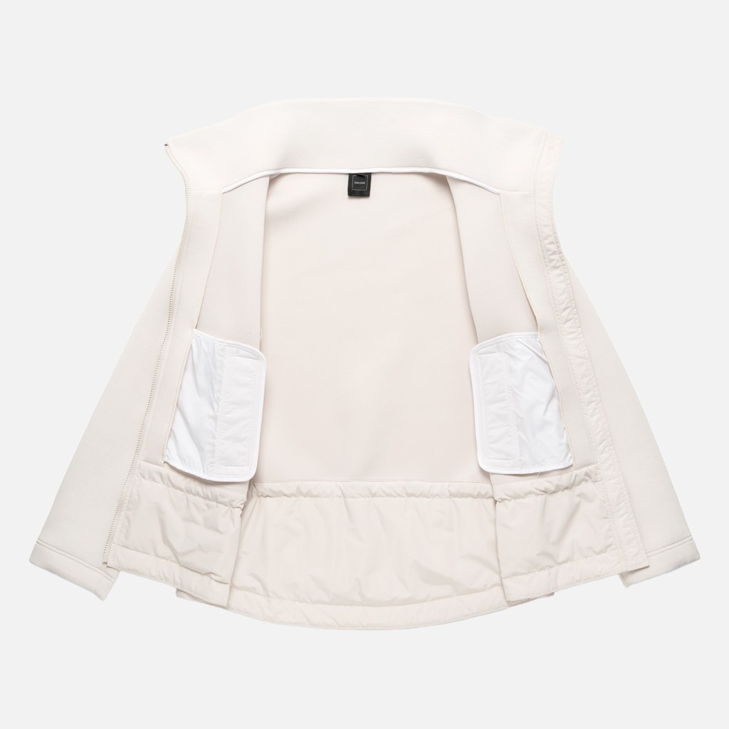 Sweat-shirt SWEATER FEMME Blanc cass&eacute; - image number 10 | GEOX