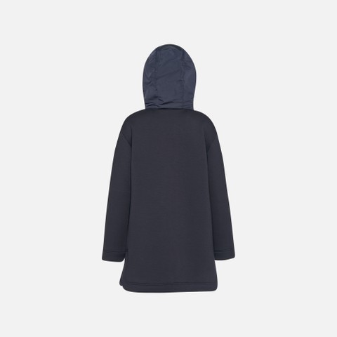 Felpa con cappuccio SWEATER DONNA Blu Notte - image number 6 | GEOX