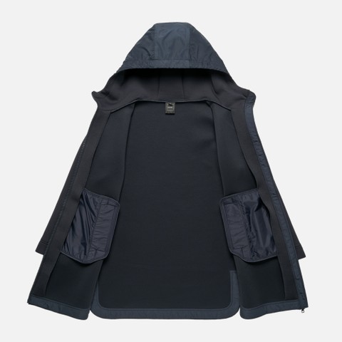 Sweat-shirt &agrave; capuche SWEATER FEMME Bleu nuit - image number 10 | GEOX